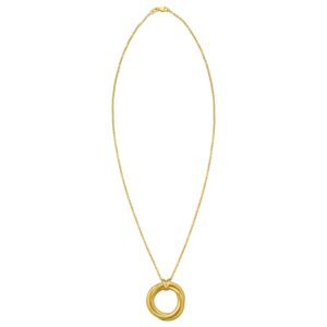 14K Yellow Gold Interlocking Large Trinity Necklace