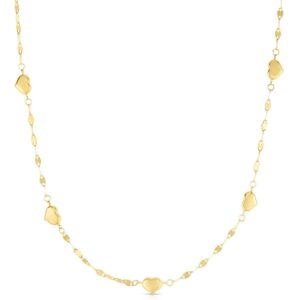 14K Yellow Gold Heart Necklace