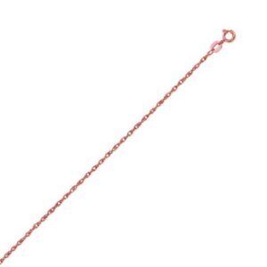 14k Rose Gold Machine Rope Chain (0.95 mm)