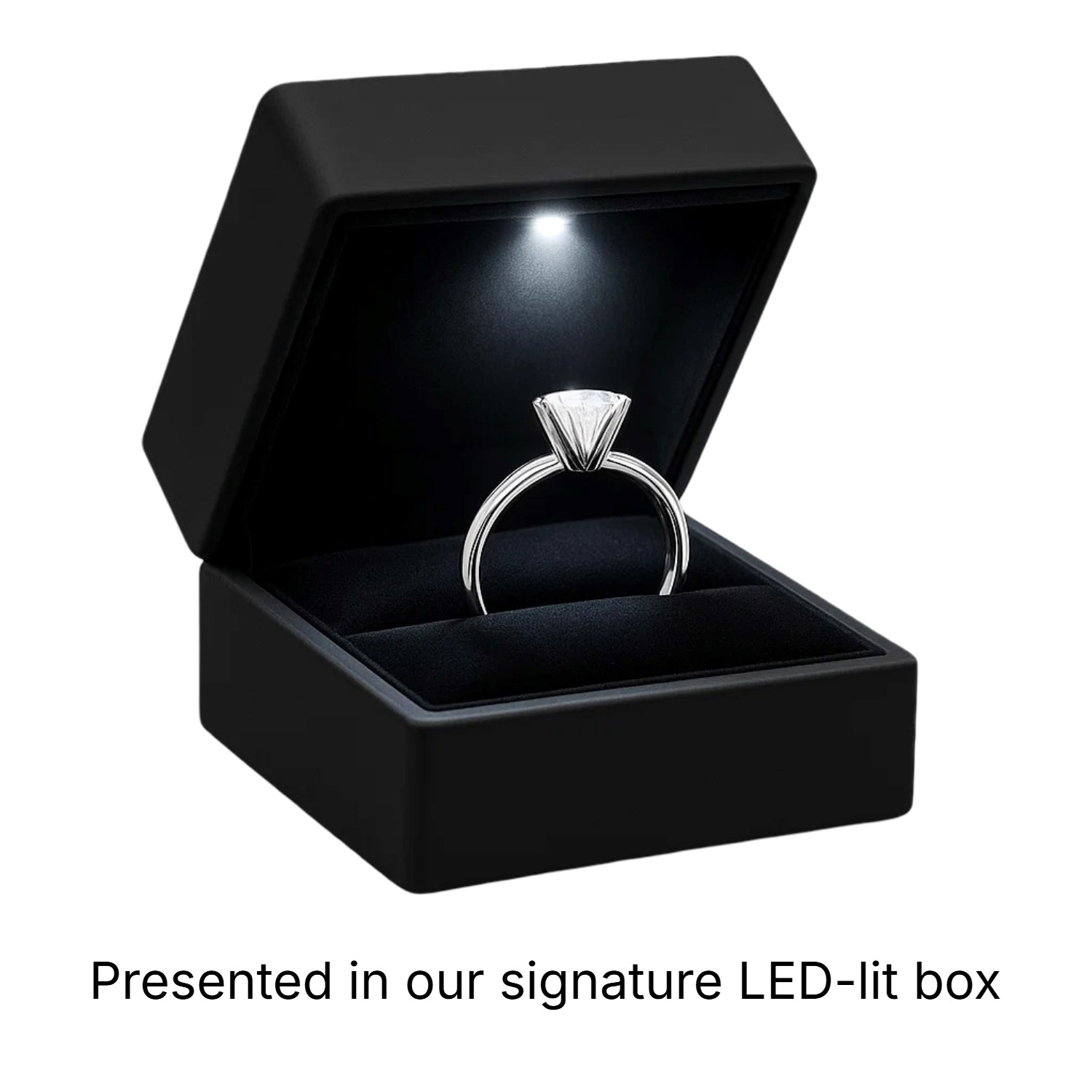 5 Carat Radiant Lab Grown IGI G/VS1 Diamond Solitaire Ring in 14K White Gold - Image 6