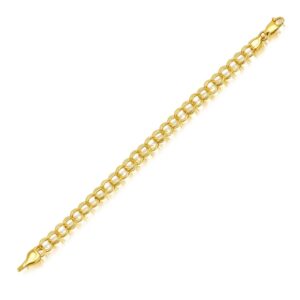 14k Yellow Gold Lite Charm Bracelet (5.00 mm)