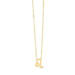 14K Yellow Gold Leo Necklace