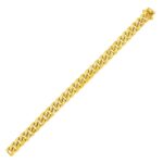 14k Yellow Gold Semi Solid Miami Cuban Bracelet (6.10 mm)