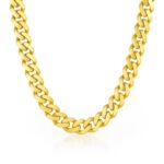 14k Yellow Gold Polished Miami Cuban Chain Necklace