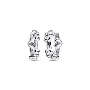 Pandora Radiant Sparkling Hearts Hoop Earrings 292498C01