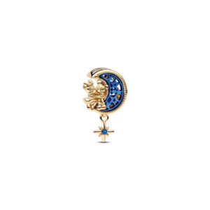 Disney Mickey Mouse & Minnie Mouse Crescent Moon Charm By Pandora 762956C01