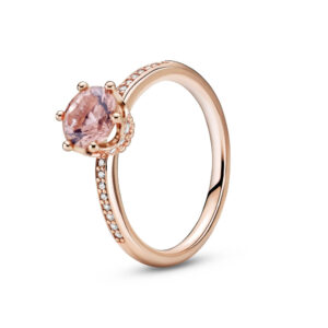 PANDORA Sparkling Crown Solitaire Pink Crystal
