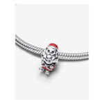 Pandora Moments Sterling Silver Playful Santa Slide Charm 793593C01