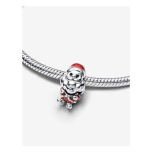 Pandora Moments Sterling Silver Playful Santa Slide Charm 793593C01