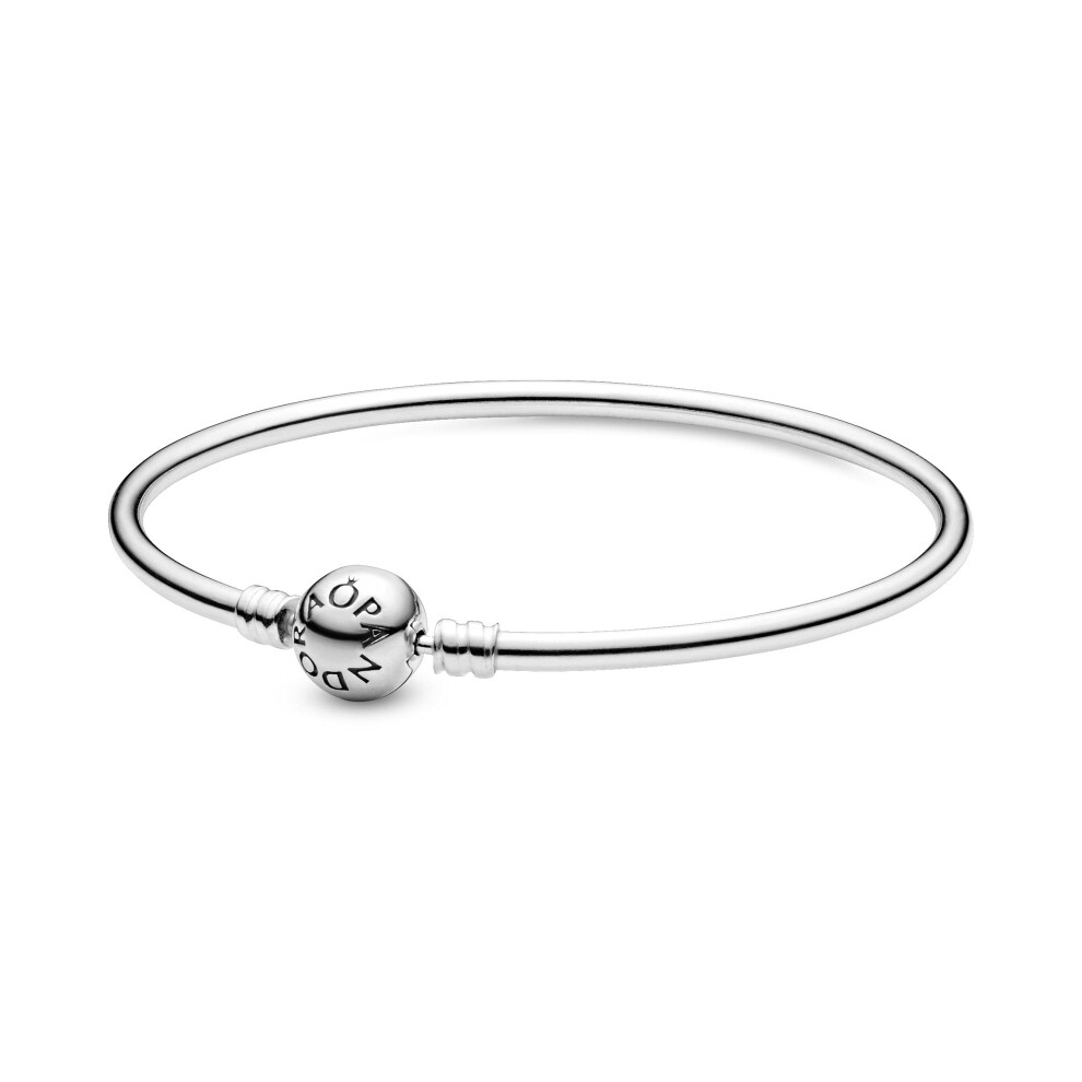 PANDORA Sterling Silver Bangle Bracelet 8.3 IN