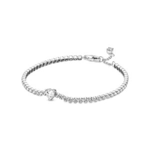 PANDORA Beads & Pav? Bracelet - PANDORA Timeless Bracelet for Women - Features Sterling Silver & Cubic Zirconia - 7.9"""" - No Gift Box