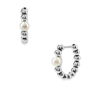 Pandora Cultured Pearl & Beads Hoop Earrings 293178C01