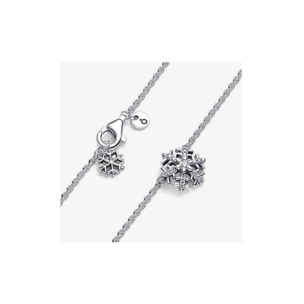 Pandora Sparkling Snowflake Pendant Necklace 392371C01-45 - Image 2